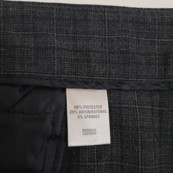 Van Heusen Dress Pants Women's Size 14 Trousers Pockets Dark Gray Zipper Button - Picture 8 of 10